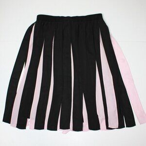 Kenneth Cole Reaction Women's Skirt with Black & Pink Vertical Panels in size M